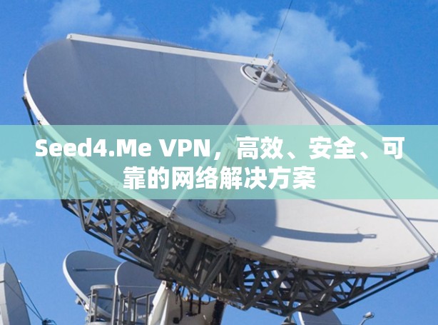 Seed4.Me VPN，高效、安全、可靠的网络解决方案