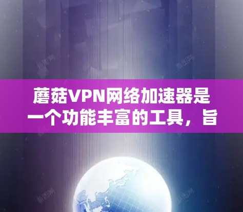 蘑菇VPN网络加速器是一个功能丰富的工具,旨在优化网络连接速度和稳定性,同时提供隐私保护。以下是对其的详细分析和总结