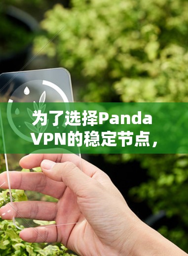 为了选择Panda VPN的稳定节点,您可以按照以下步骤进行 为了选择Panda VPN的稳定节点,您可以按照以下步骤进行