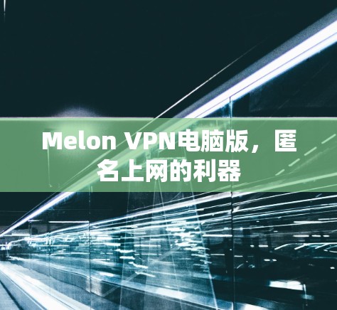 Melon VPN电脑版,匿名上网的利器 Melon VPN电脑版,匿名上网的利器