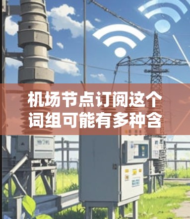 机场节点订阅这个词组可能有多种含义，具体取决于上下文。以下是一些可能的解释和相关信息