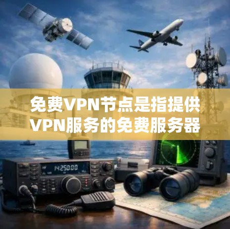免费VPN节点是指提供VPN服务的免费服务器，用户可以通过这些服务器来加密网络流量，匿名上网或访问被限制的内容。然而，免费VPN服务通常存在一些限制和问题，以下是一些重要的注意事项和常见问题