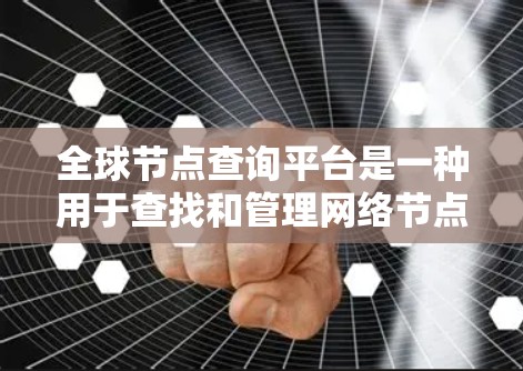 全球节点查询平台是一种用于查找和管理网络节点信息的工具，帮助用户获取节点的位置、状态和性能指标。这类平台广泛应用于云服务、互联网服务和网络管理等领域。以下是对全球节点查询平台的详细分析