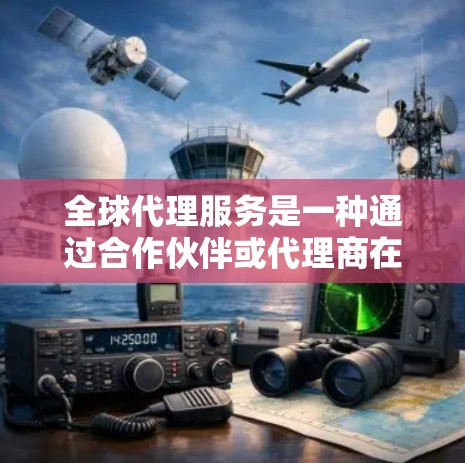 全球代理服务是一种通过合作伙伴或代理商在不同国家或地区进行业务扩展的方式。这种服务通常涉及市场进入、销售、品牌推广、供应链管理等多个方面,旨在帮助公司或品牌在全球范围内快速建立市场份额或实现业务扩展 全球代理服务是一种通过合作伙伴或代理商在不同国家或地区进行业务扩展的方式。这种服务通常涉及市场进入、销售、品牌推广、供应链管理等多个方面,旨在帮助公司或品牌在全球范围内快速建立市场份额或实现业务扩展