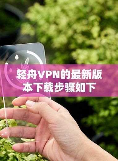 轻舟VPN的最新版本下载步骤如下