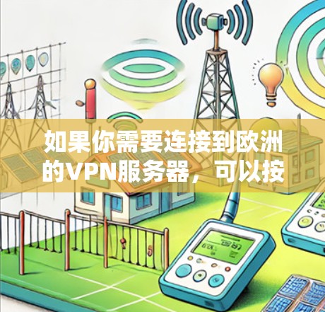 如果你需要连接到欧洲的VPN服务器，可以按照以下步骤操作