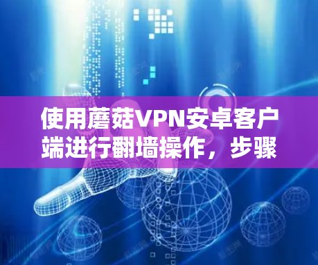使用蘑菇VPN安卓客户端进行翻墙操作,步骤如下 使用蘑菇VPN安卓客户端进行翻墙操作,步骤如下