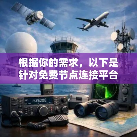 根据你的需求,以下是针对免费节点连接平台的几个推荐和考虑因素 根据你的需求,以下是针对免费节点连接平台的几个推荐和考虑因素