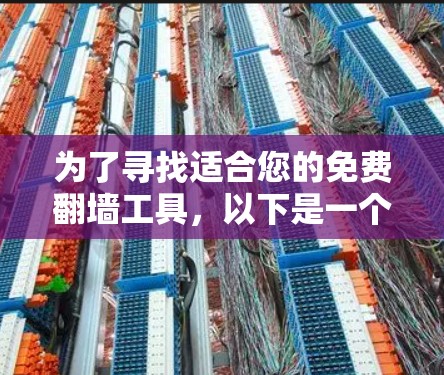 为了寻找适合您的免费翻墙工具,以下是一个经过综合评估的推荐列表,考虑了工具的可靠性、安全性和使用体验