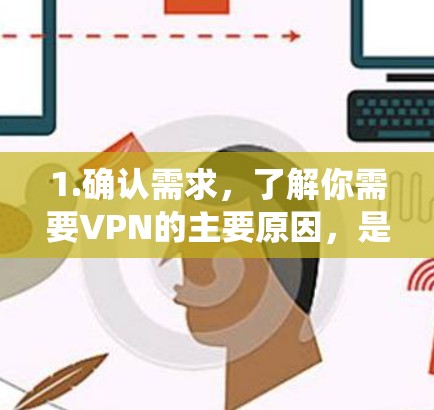 1.确认需求，了解你需要VPN的主要原因，是为了隐私保护、绕过地区限制，还是其他用途