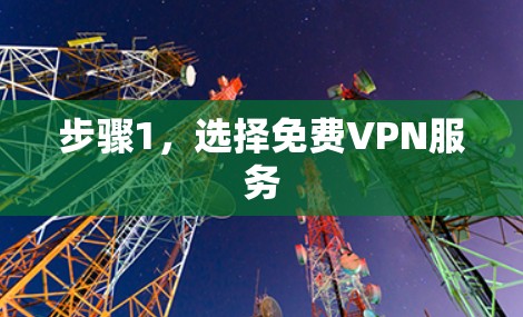 步骤1,选择免费VPN服务 步骤1,选择免费VPN服务