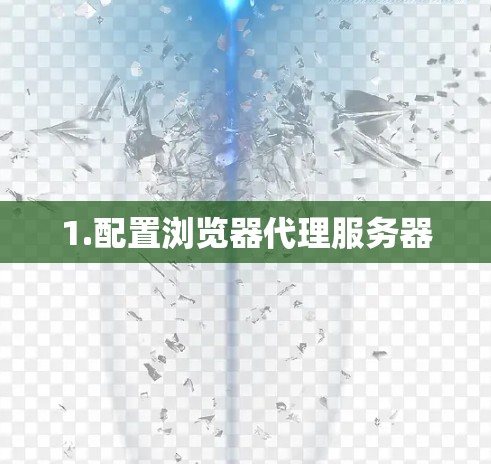 1.配置浏览器代理服务器