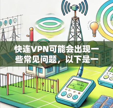 快连VPN可能会出现一些常见问题，以下是一些常见问题及解决方法
