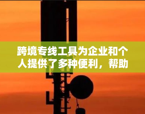跨境专线工具为企业和个人提供了多种便利，帮助他们在国际市场上高效运作。以下是对这些工具的详细分类及其应用场景的总结