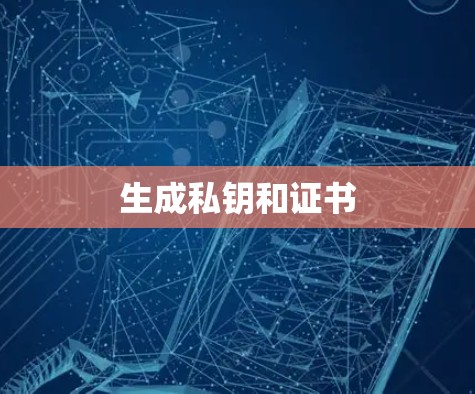 生成私钥和证书 生成私钥和证书