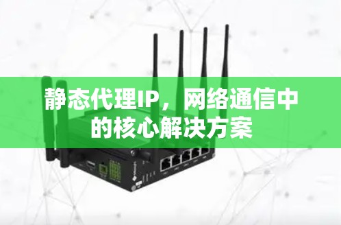 静态代理IP,网络通信中的核心解决方案 静态代理IP,网络通信中的核心解决方案