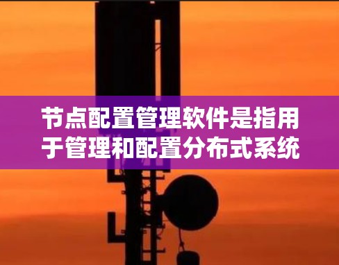 节点配置管理软件是指用于管理和配置分布式系统或网络设备的软件工具，能够帮助用户统一管理多个节点的配置，确保节点配置的一致性、安全性和高效性。以下是一些常见的节点配置管理软件及其特点