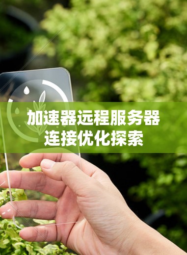 加速器远程服务器连接优化探索 加速器远程服务器连接优化探索