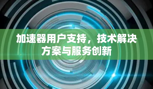加速器用户支持,技术解决方案与服务创新 加速器用户支持,技术解决方案与服务创新