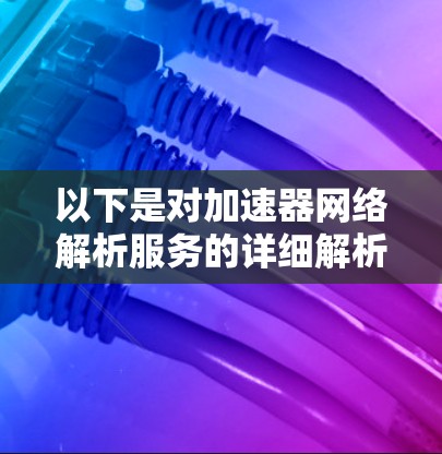 以下是对加速器网络解析服务的详细解析