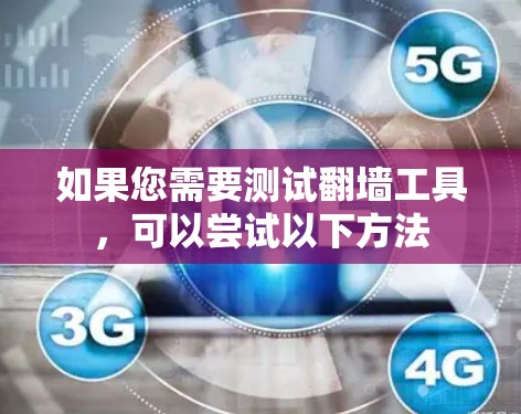 如果您需要测试翻墙工具，可以尝试以下方法