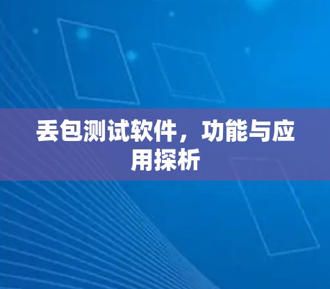 丢包测试软件，功能与应用探析