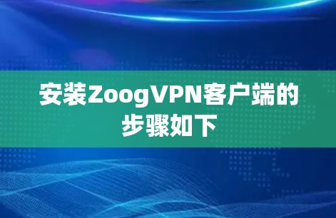 安装ZoogVPN客户端的步骤如下 安装ZoogVPN客户端的步骤如下
