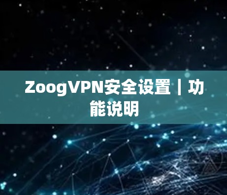 ZoogVPN安全设置|功能说明 ZoogVPN安全设置|功能说明