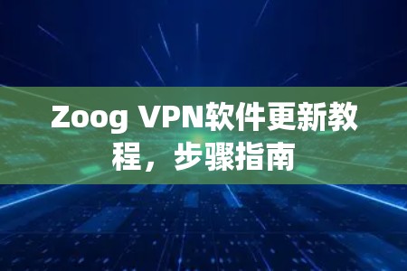 Zoog VPN软件更新教程,步骤指南