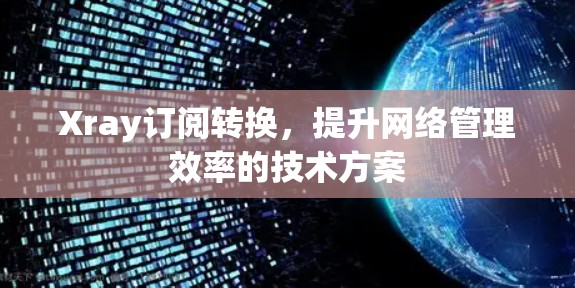 Xray订阅转换,提升网络管理效率的技术方案