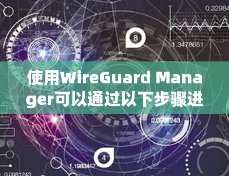 使用WireGuard Manager可以通过以下步骤进行