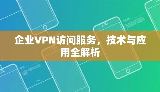企业VPN访问服务,技术与应用全解析
