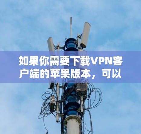 如果你需要下载VPN客户端的苹果版本,可以通过以下步骤找到相应的官网