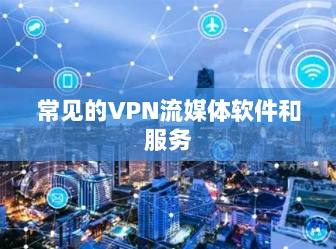 常见的VPN流媒体软件和服务